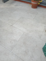 Cleaning porcelain garden slabs - any ideas