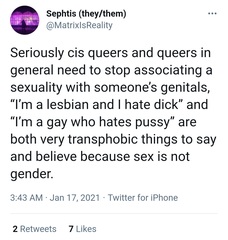 Evidence of TRA /Gender Idealogue Homophobia