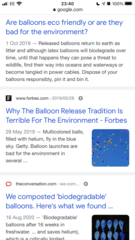 Helium filled balloons - delivered?