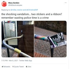 There's been a sticker....