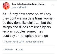 Evidence of TRA /Gender Idealogue Homophobia