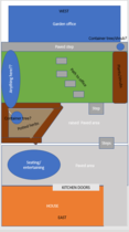 Help a newbie breathe life back into small paved garden (with diagram!)
