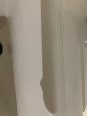 Grey scratches on sink