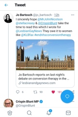 Crispin Blunt engages politely with GC writer