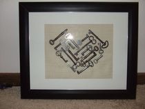 Mounting old keys for display?
