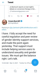 Crispin Blunt engages politely with GC writer