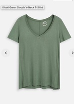 V neck t-shirts in ice colours - anyone seen any?