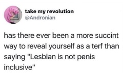 Evidence of TRA /Gender Idealogue Homophobia
