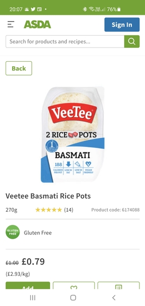 To ask if you can freeze Tilda rice?