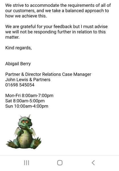 Article in the Daily Express on John Lewis and Changing Rooms