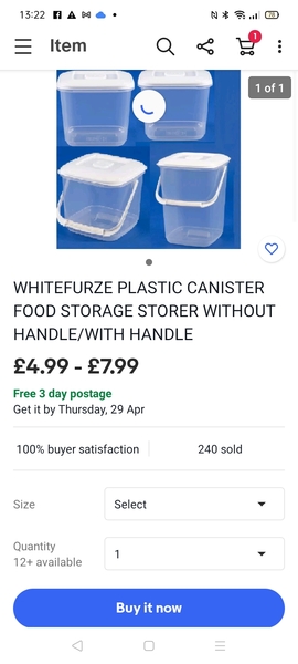 Cold water sterilising...