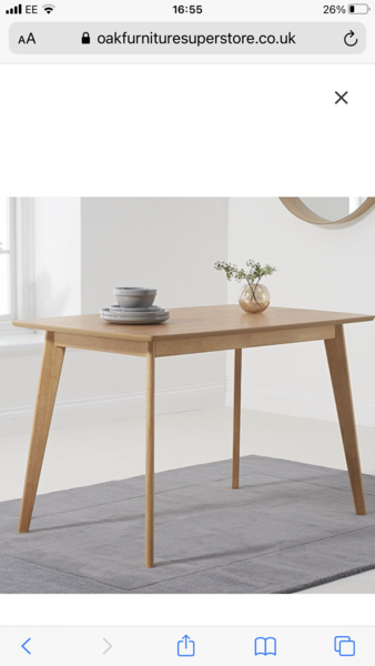 Mismatched dining table and chairs