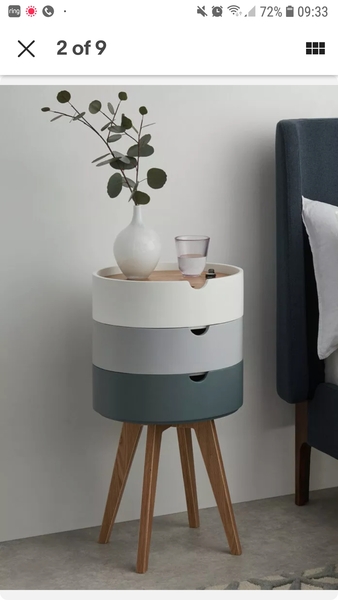 Colourful bedside tables like this?