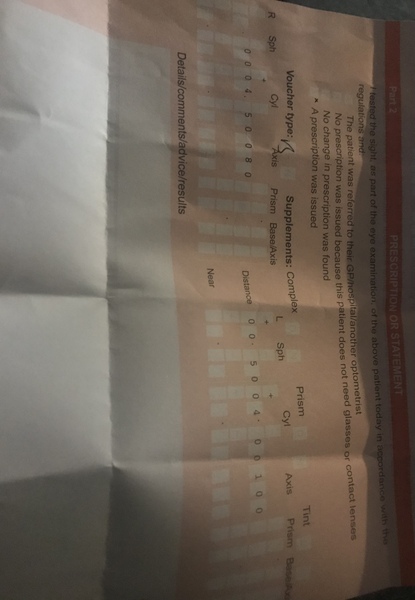 Astigmatism and understanding prescription help please