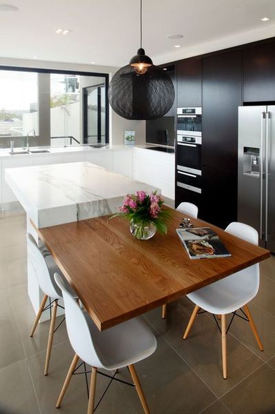 Kitchen island without gas hob/sink