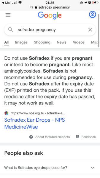 Ear infection during pregnancy?