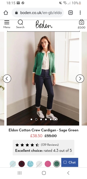 To say that cardigans always look frumpy?