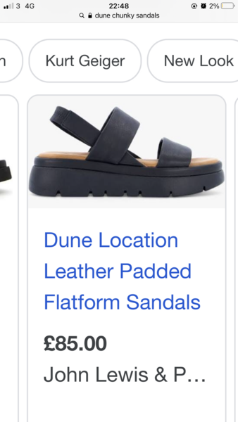Find me some nice chunky sandals for under £100