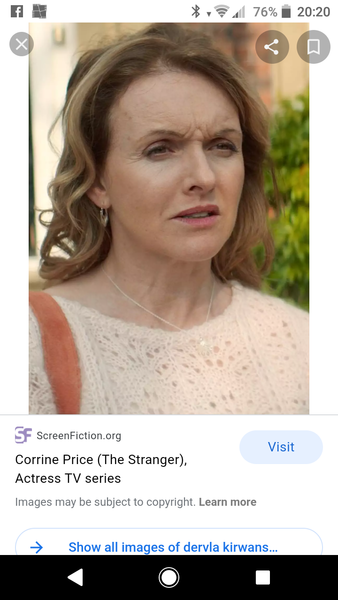 Dervla Kirwans earrings in The Stranger