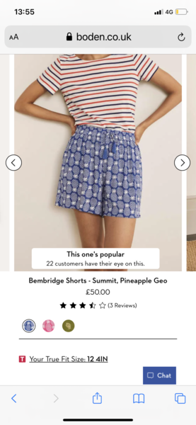 Boden shorts this year. AWFUL
