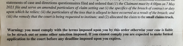 Judge asking for specific breach contract.