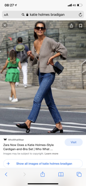 To say that cardigans always look frumpy?