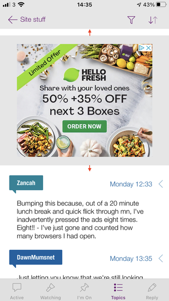 Enormous ad banners that you accidentally click on all the time?