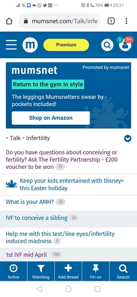 Has anyone else got these unhelpful threads in Infertility?