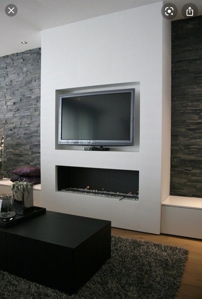 Built in media wall