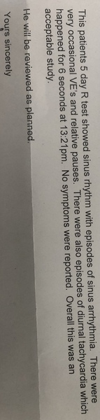 Does anyone know about heart arrhythmia?