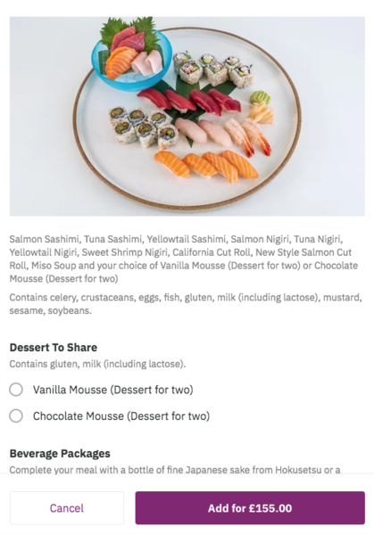 I'm getting us all a Chinese for dinner...
