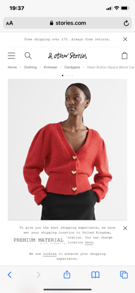 To say that cardigans always look frumpy?