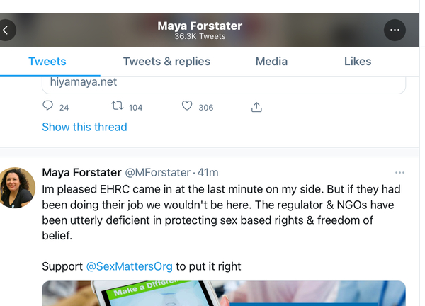 Maya Forstater's appeal skeleton