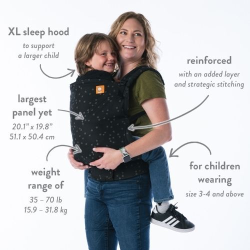 When do people stop carrying babies in baby carriers ?