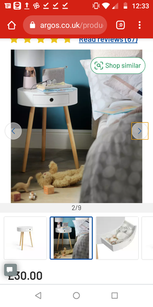 Colourful bedside tables like this?