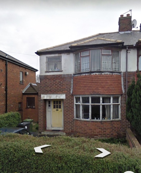 The creepy house on the corner of the road