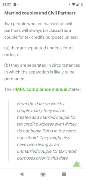 Question re. UC, getting married but not living together