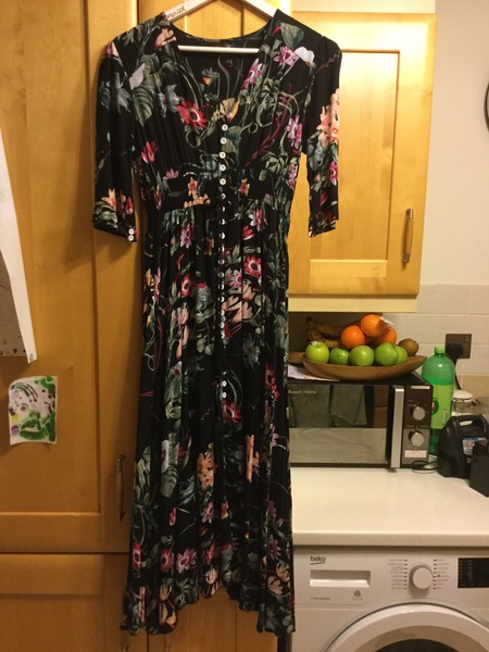 I want a long floral maxi dress. Something that a girl in a Flake ad would wear