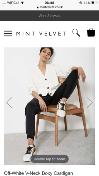 To say that cardigans always look frumpy?