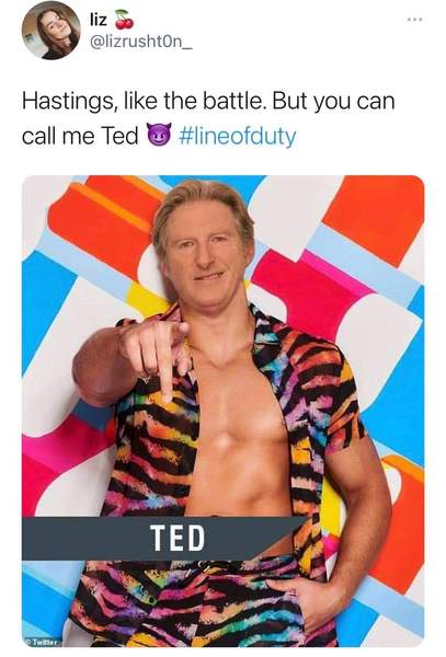 To be a little bit in love with Ted Hastings?