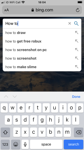 AIBU -first time using Bing, typed in "how to"  - WARNING their predictive fill-in came up with suggestion about child murder [[Edited by MNHQ to add: MYSTERY SOLVED, MINECRAFT THING]]