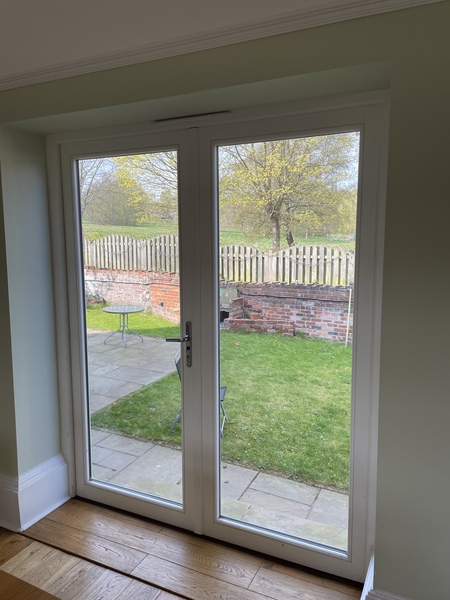 Adding patio doors to external wall...