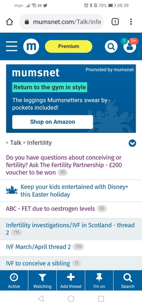 Has anyone else got these unhelpful threads in Infertility?