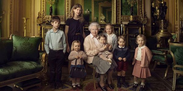 Which great grandchildren are in this photo?