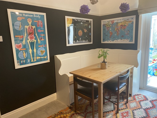 Corner seating area...please cretic this!