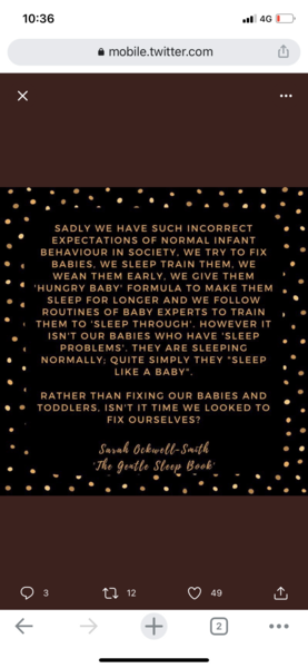To expect dd to sleep the night through now?