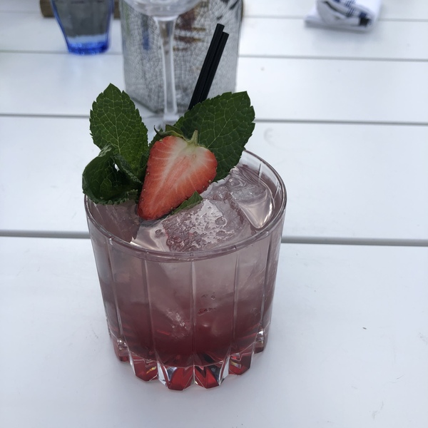 ADs drinking al fresco at The Sleeping Swans