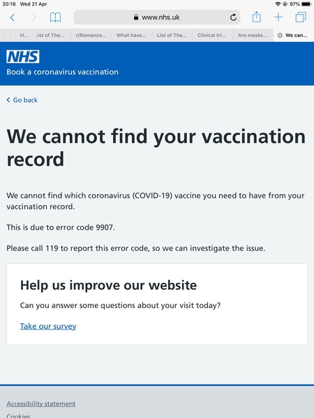 DH can’t book vaccine online even though he’s eligible