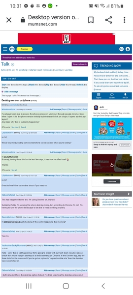 Desktop version on iphone