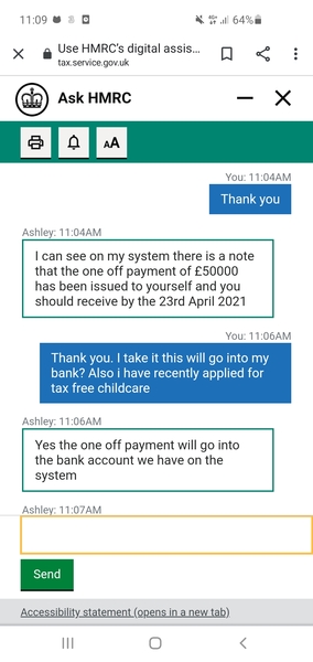 Tax credit - anyone got a date for the £500 payment yet?